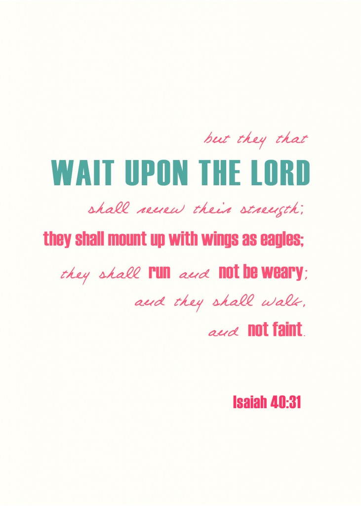 wait upon the lord